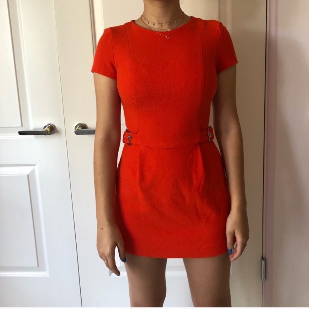 Zara orange romper XS